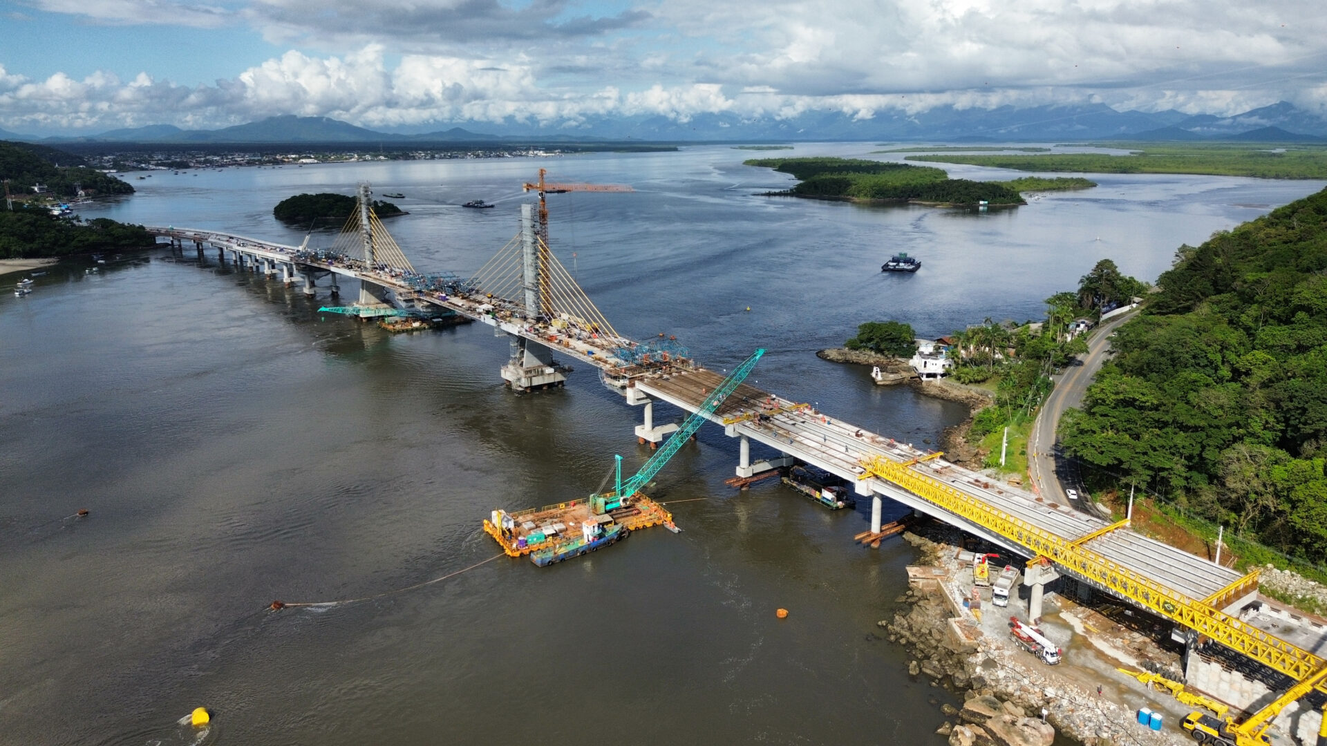 Ponte de Guaratuba chega a 91%Foto: Consórcio Supervisor Ponte de Guaratuba