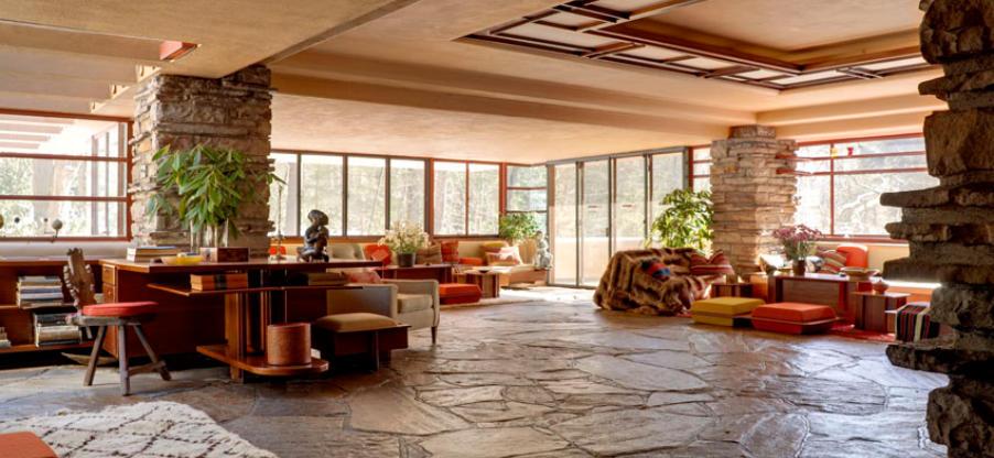 A Fallingwater, projetada em 1935, tornou-se um dos maiores símbolos da arquitetura orgânica.Projeto: Frank Lloyd Wright Fotografia: divulgação / Fallingwater.org