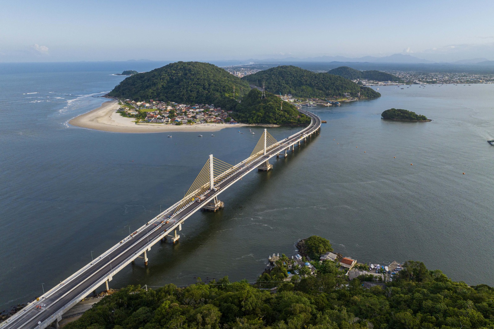 A nova Ponte de Guaratuba será um dos grandes destaques do percurso da edição de 2026.Foto: Governo do Paraná / DER-PR